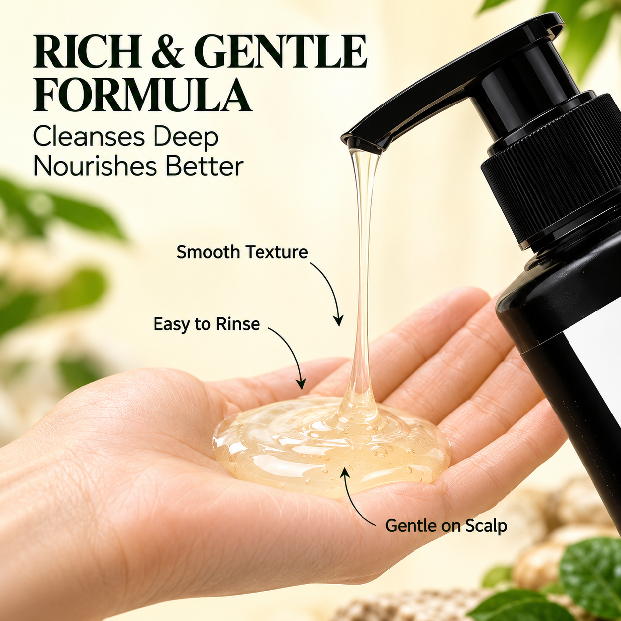 Hair Shampoo with Natural Extracts & Keratin